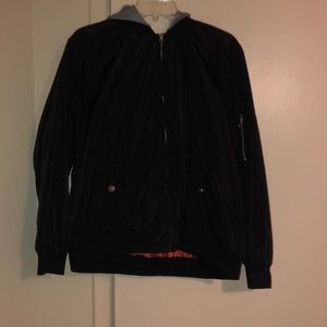 Black Bomber Jacket